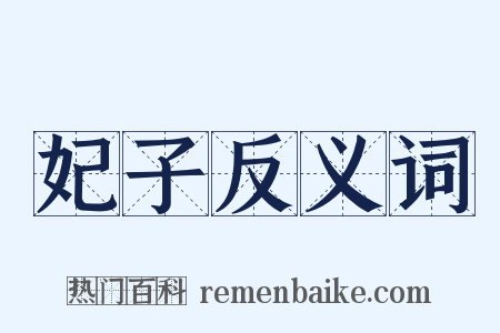 妃子反义词是什么意思的图片